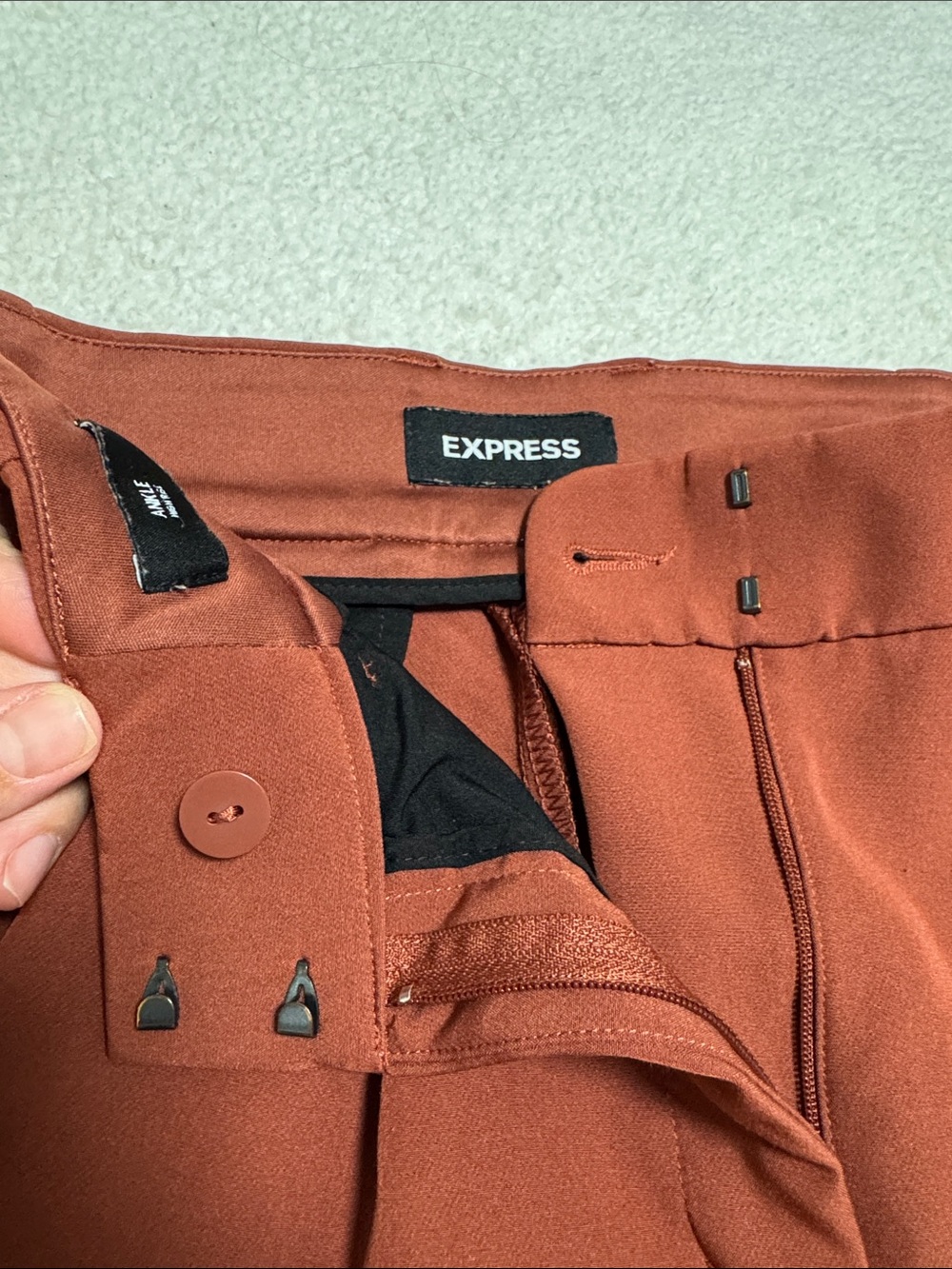 Express Ankle High Rise Trousers - Picture 2 of 5